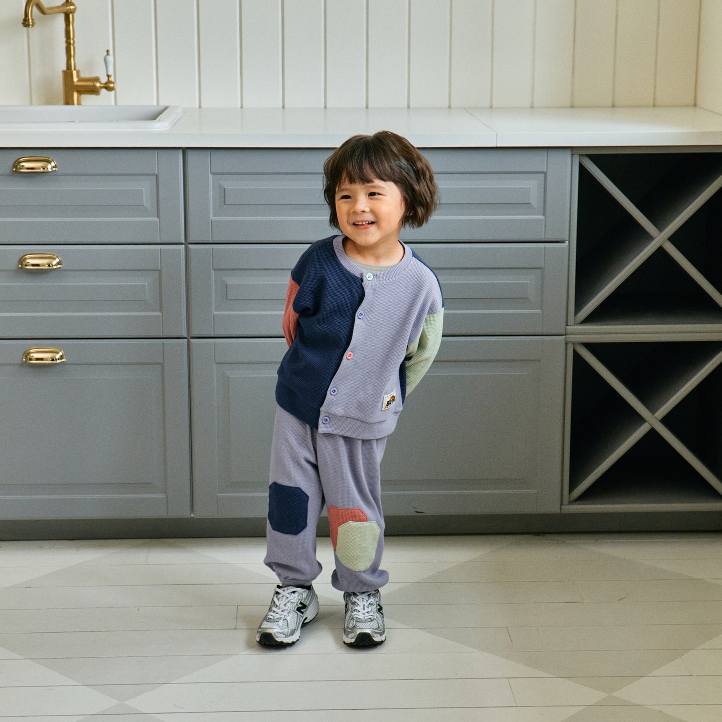 Waffle Knee Patch Pants