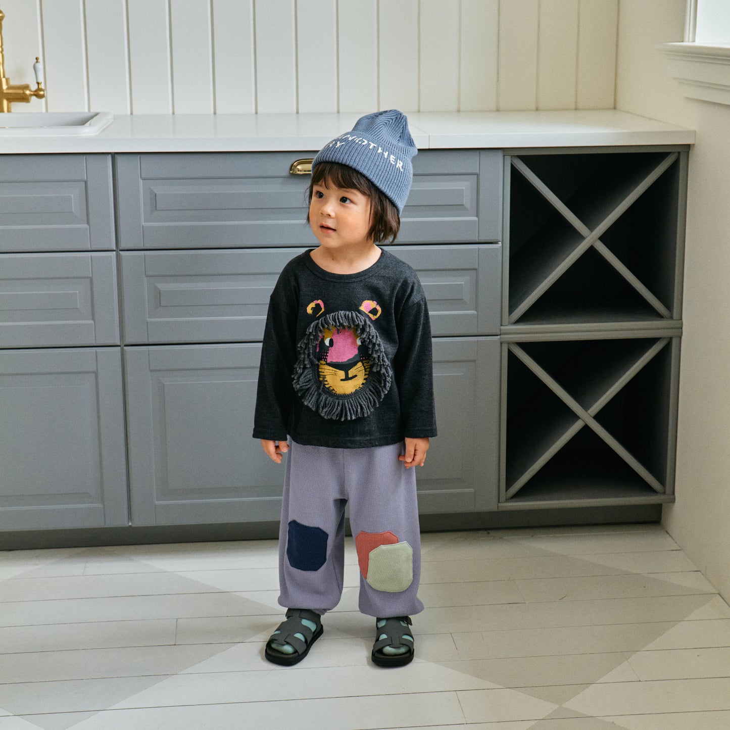 Waffle Knee Patch Pants