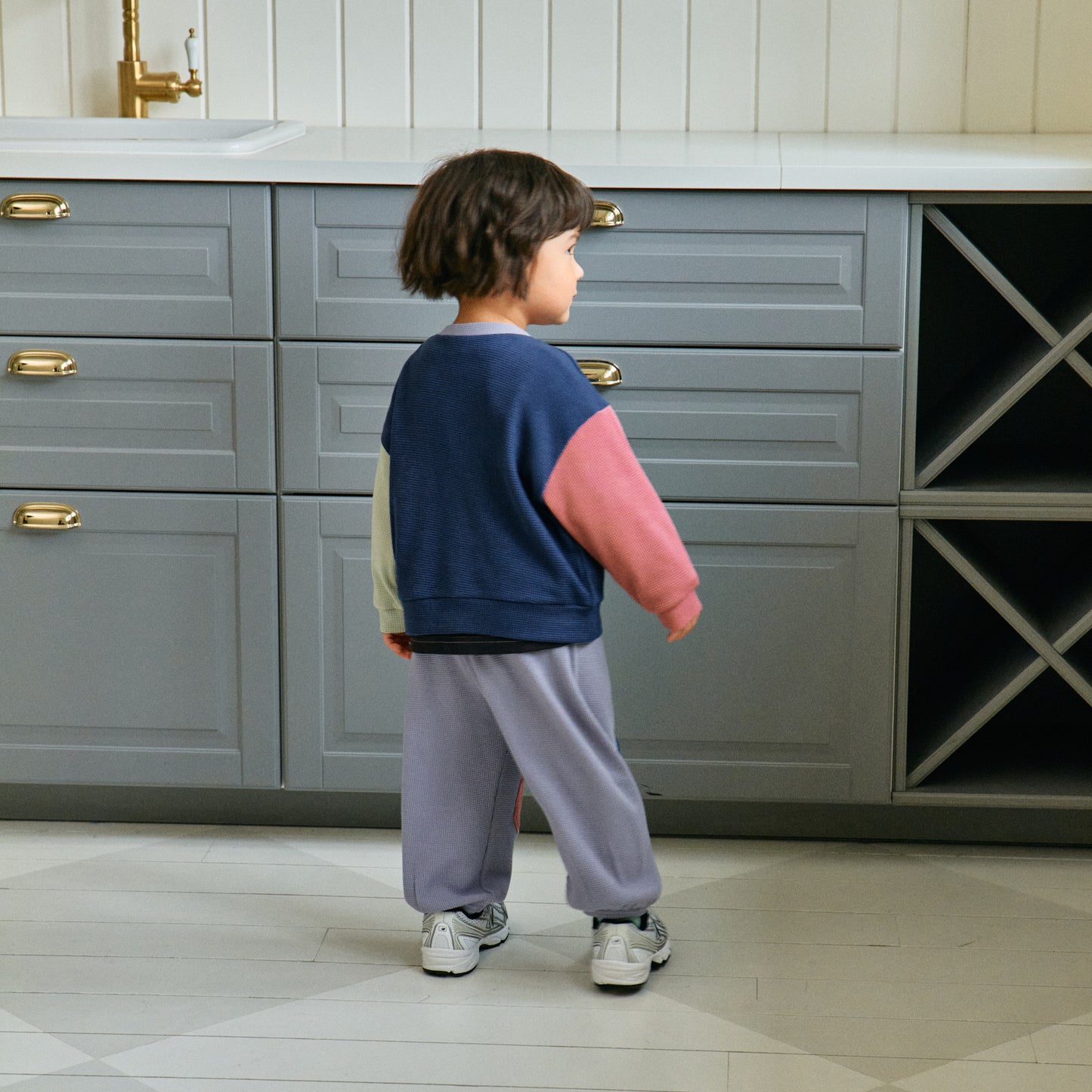 Waffle Knee Patch Pants