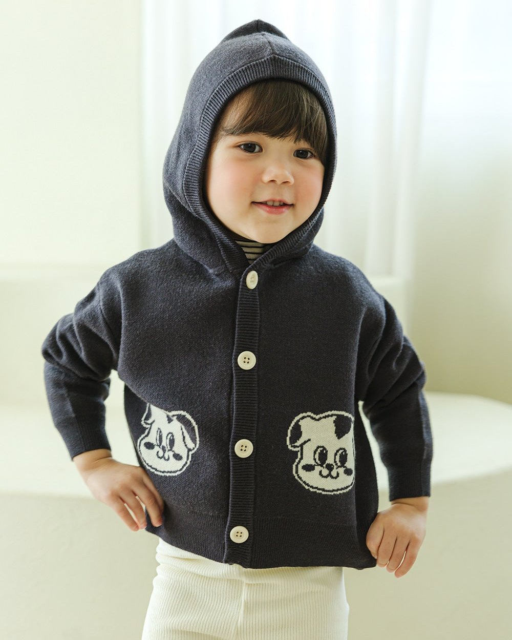 Salt Jacquard Cardigan