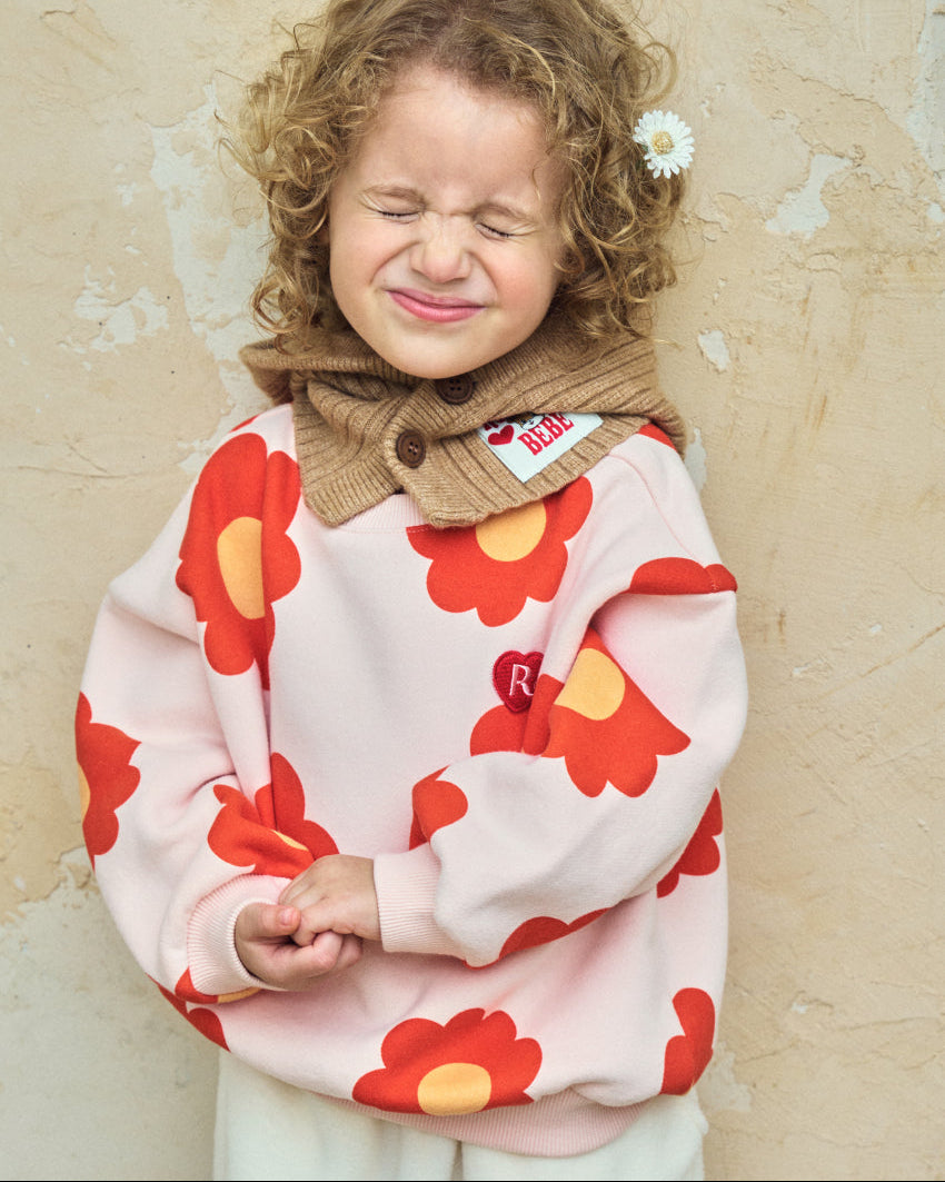 Brushed French Terry All-Over Print Sweatshirt