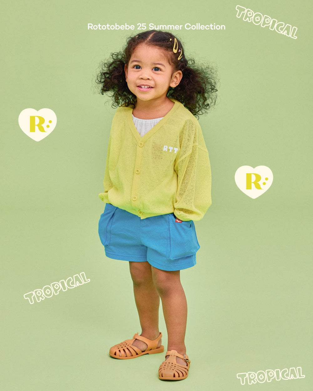 Tropical V-neck Cardigan
