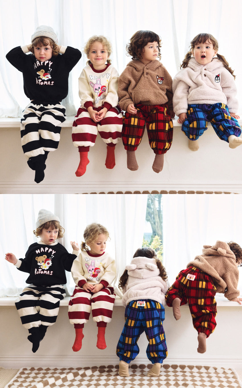 Brushed French Terry Stripe Loose Fit Set