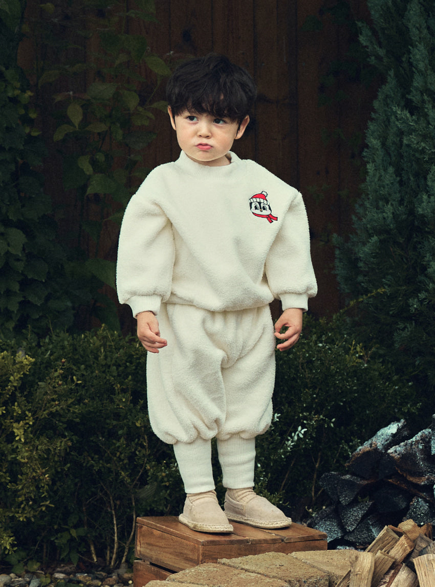 Boa Fleece Knit Ribbed Set