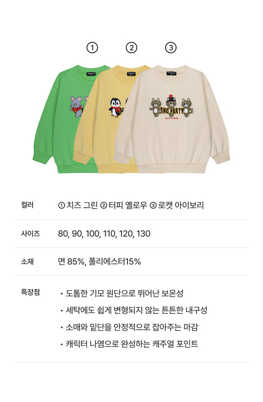 Brushed French Terry Point Detail Sweatshirt