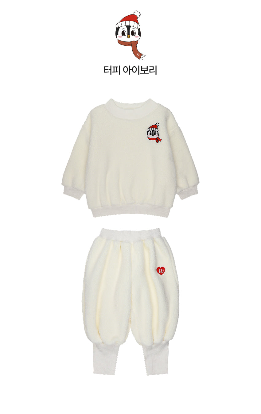 Boa Fleece Knit Ribbed Set