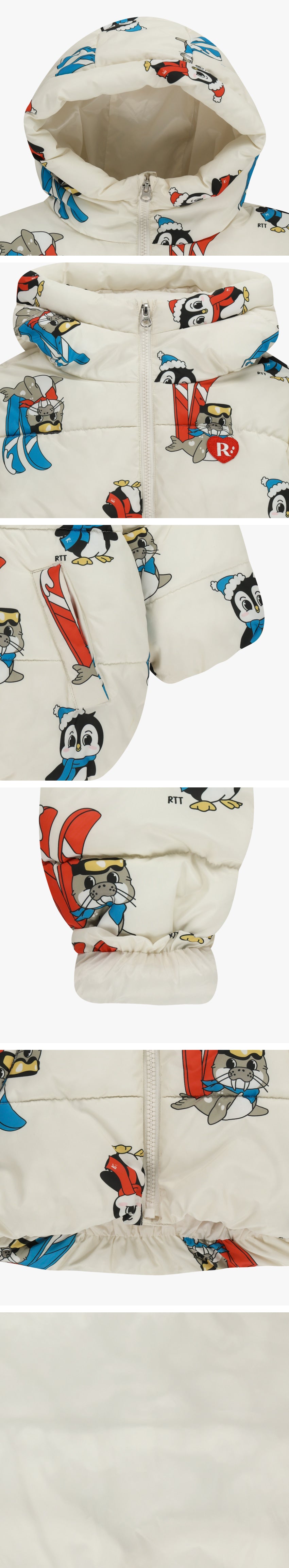 Polyester Digital Print Hooded Wellon Jacket