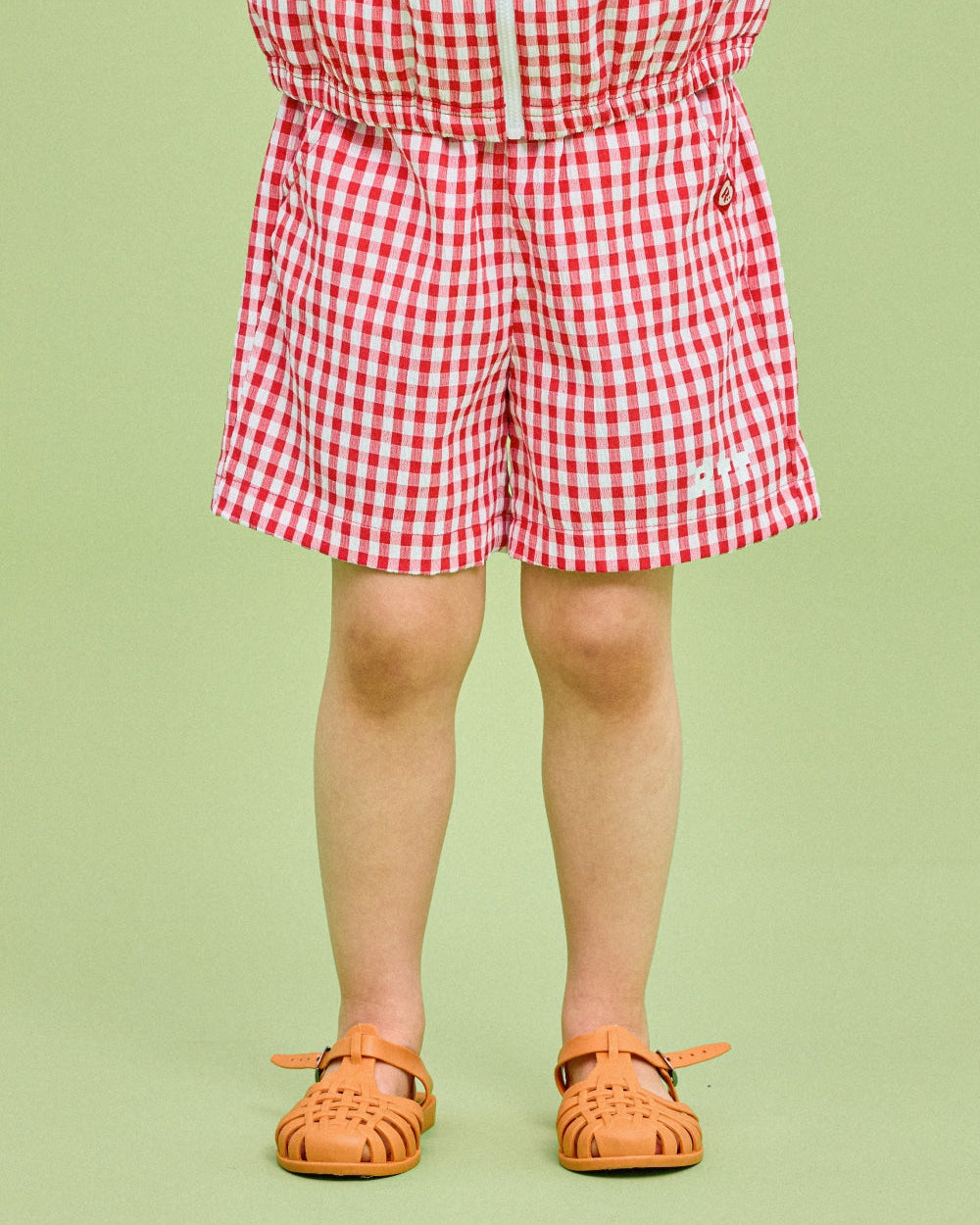 Tropical Check Half Pants
