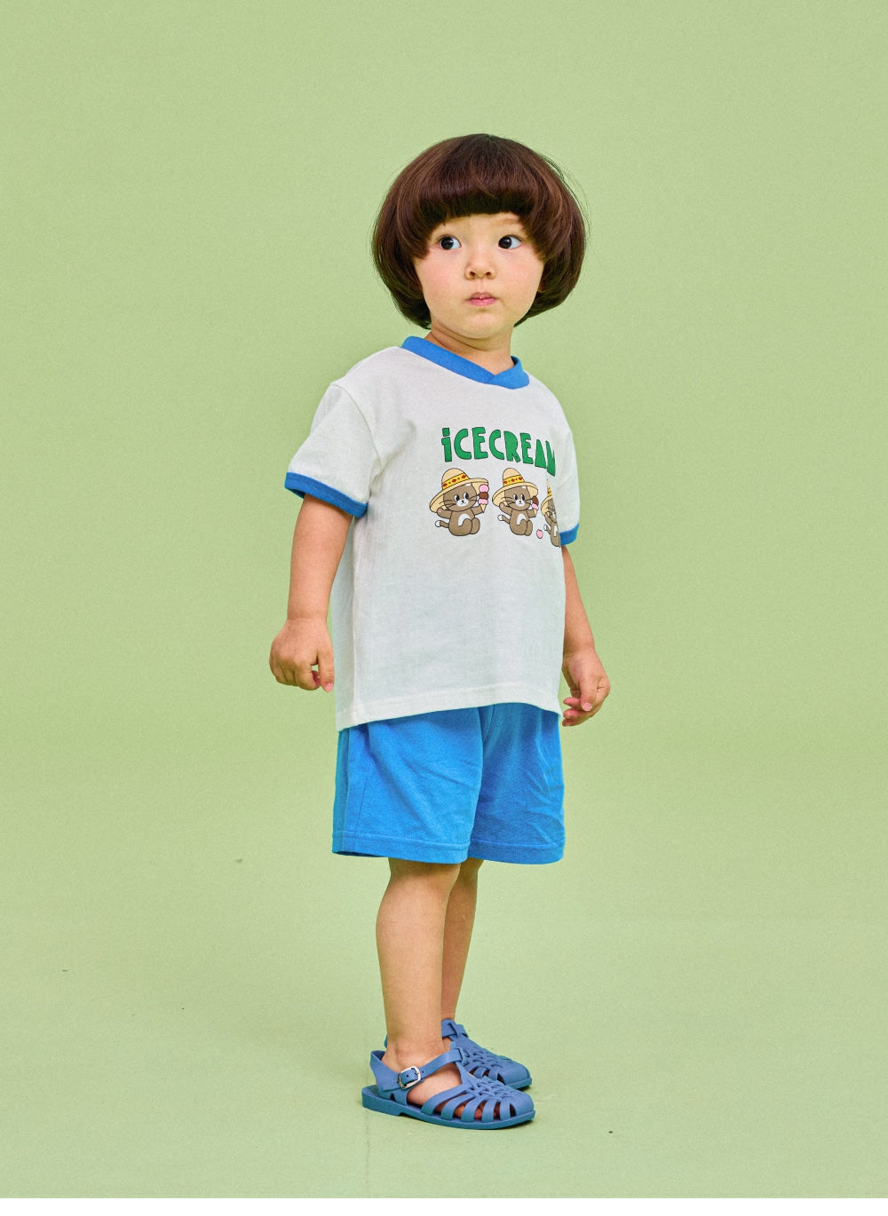 Tropical V-neck Set