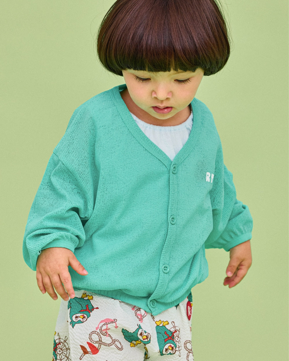 Tropical V-neck Cardigan