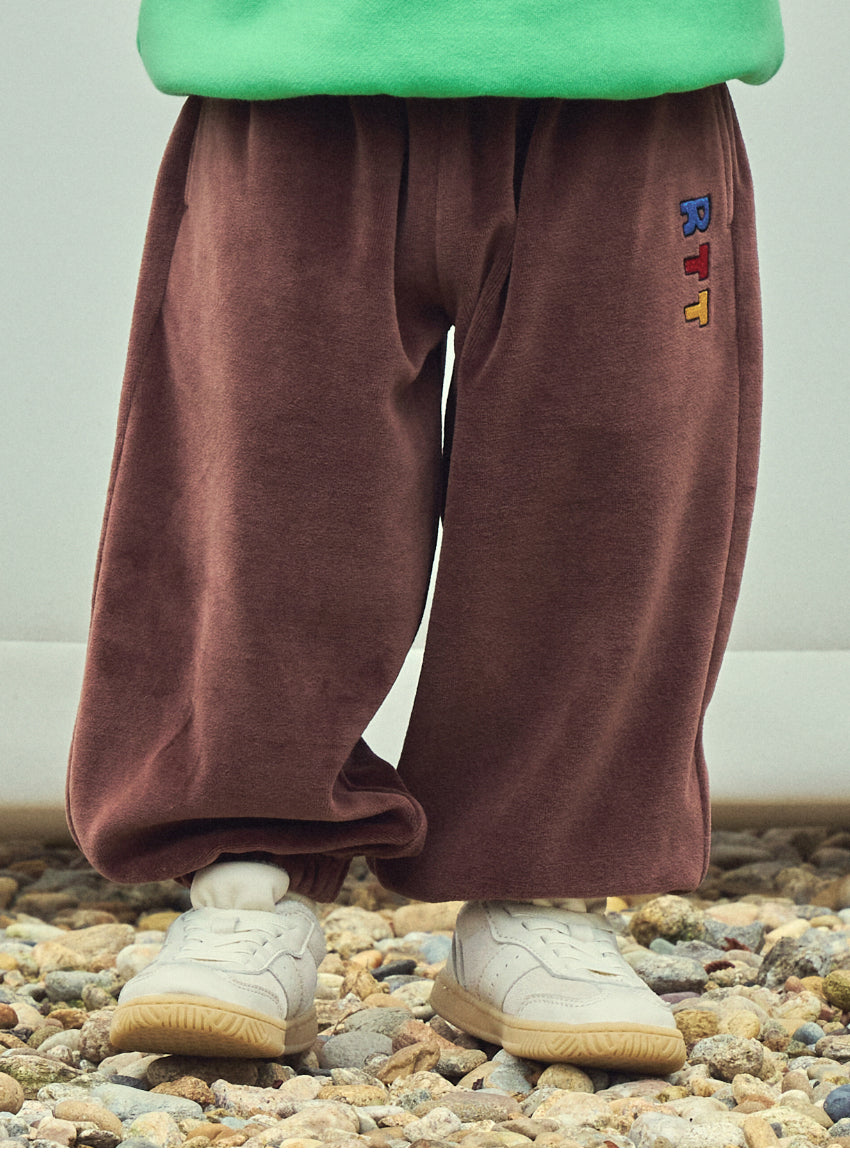 Jersey Velour Point Detail Jogger Pants