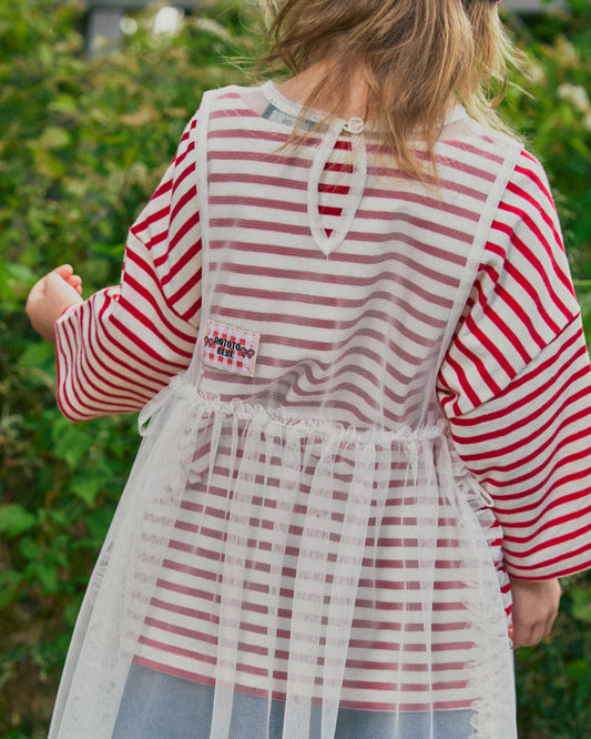 Tulle Layered Ruffle Dress