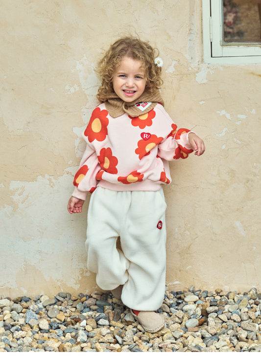 Brushed French Terry All-Over Print Sweatshirt