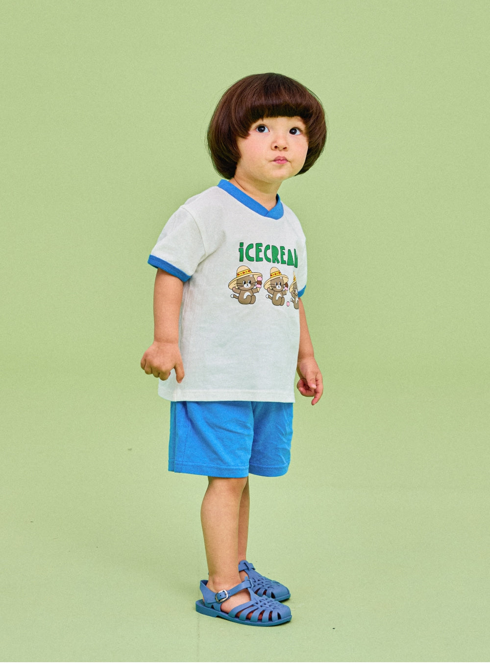 Tropical V-neck Set