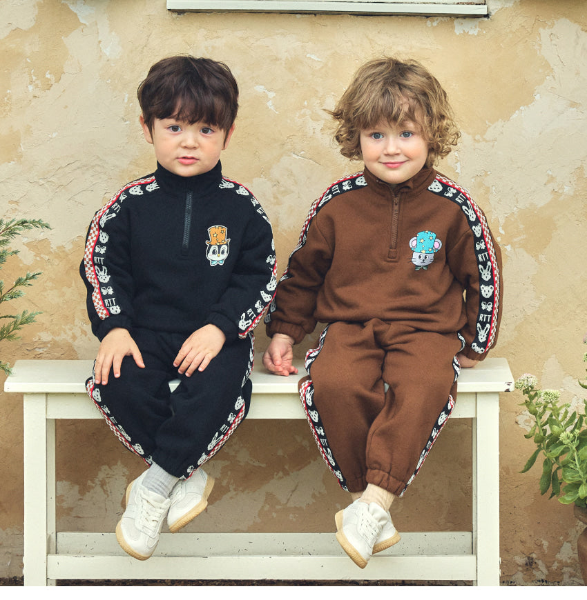 Brushed French Terry Anorak Set