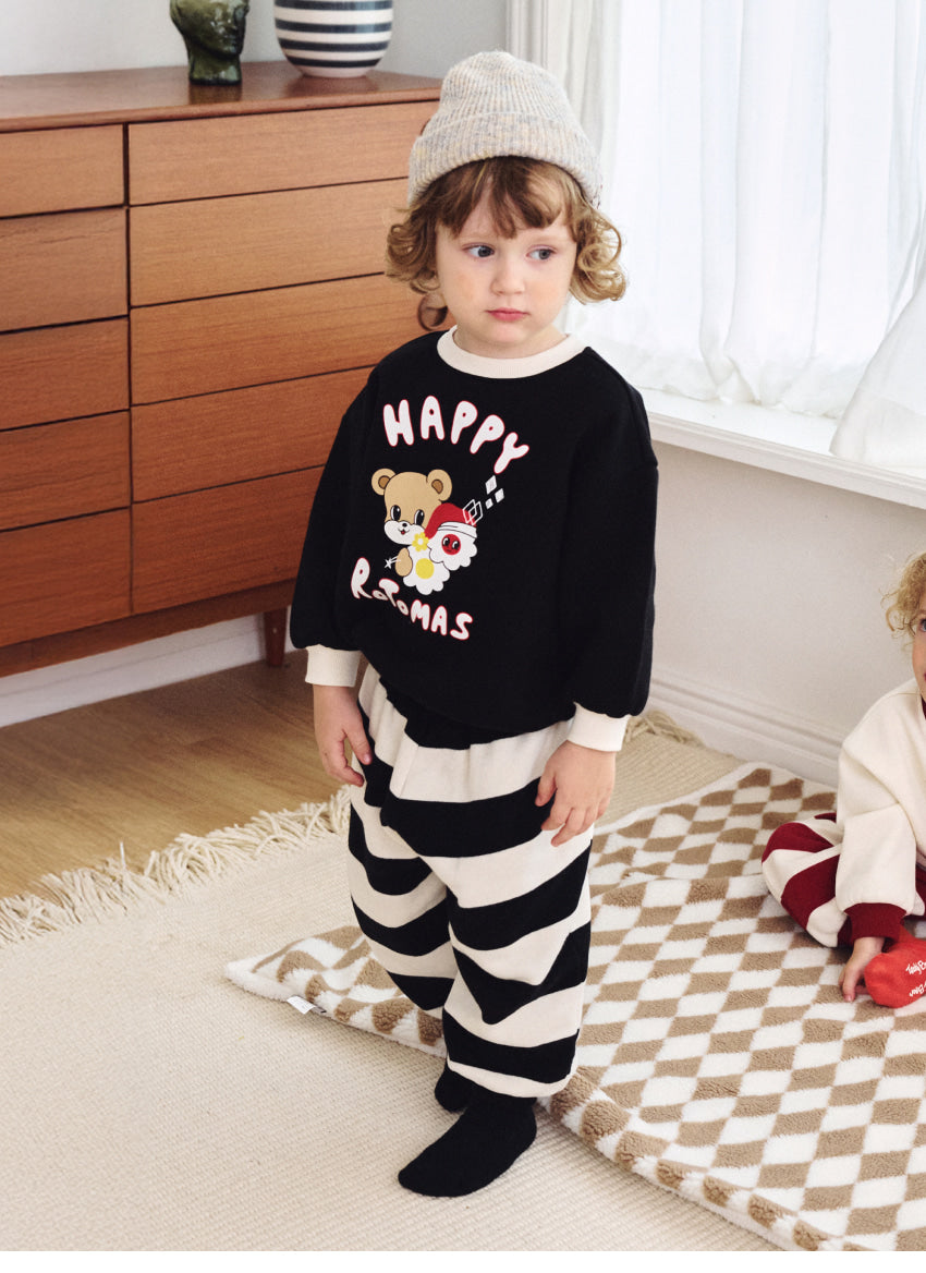 Brushed French Terry Stripe Loose Fit Set
