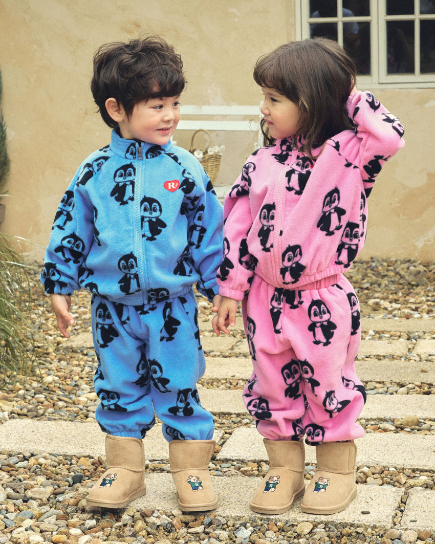 Fleece Mock Neck Full Zip Set
