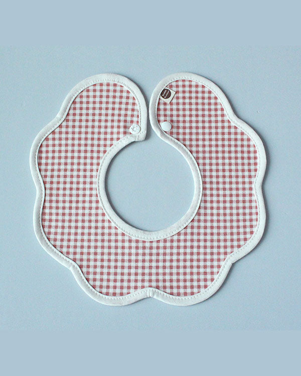 Baby Gingham Rolling Bib