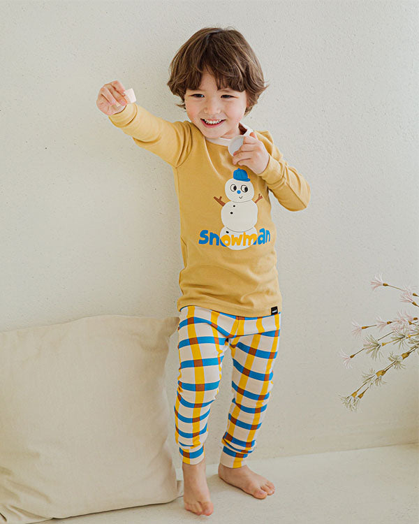Snowman Peachskin PJ Set