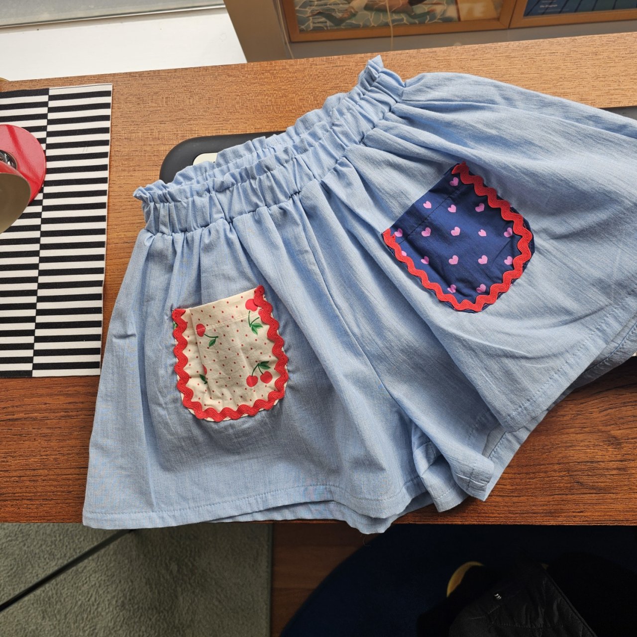 Patch Denim Skort