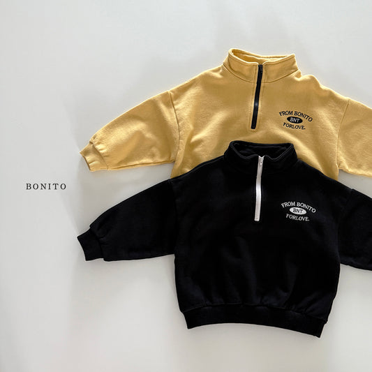 "From" Half Zip-up Sweatshirt