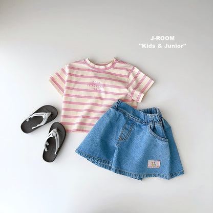 Stripe Crop T-shirt