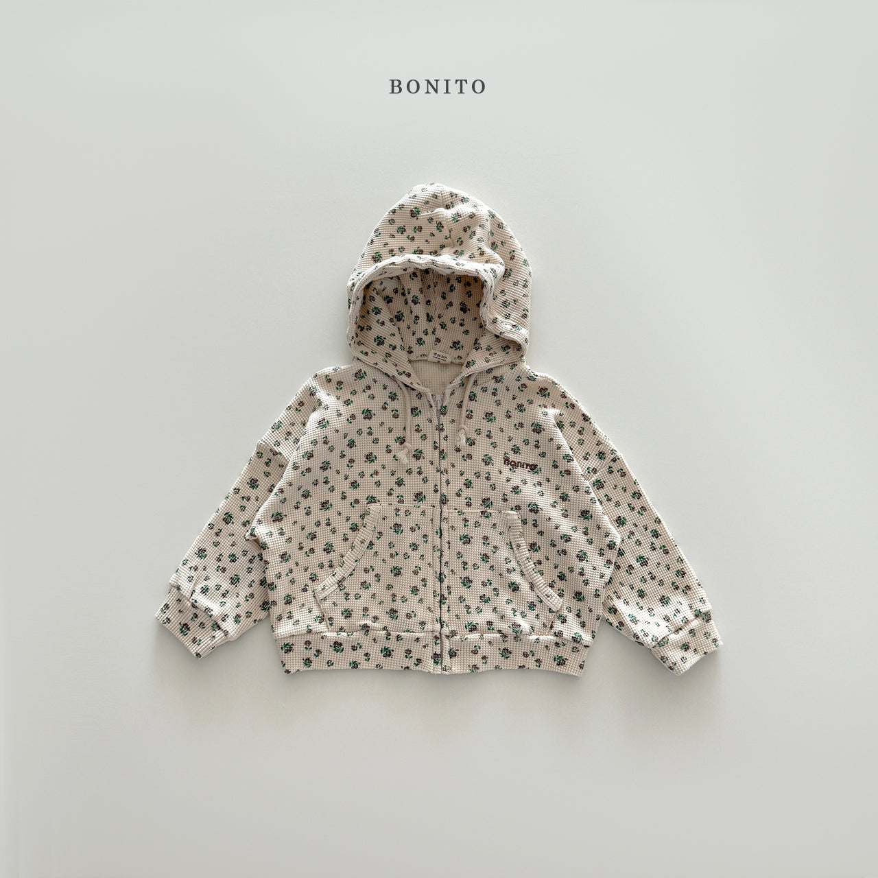 Waffle Zip-up Hoodie