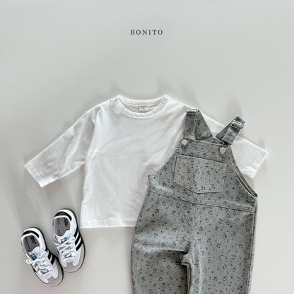 Denim Flower Overall