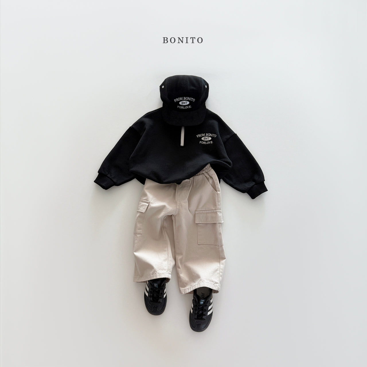 "From" Half Zip-up Sweatshirt