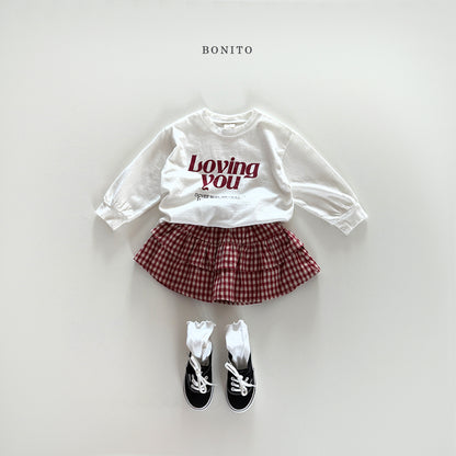 Check Tiered Skirt