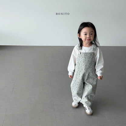 Denim Flower Overall