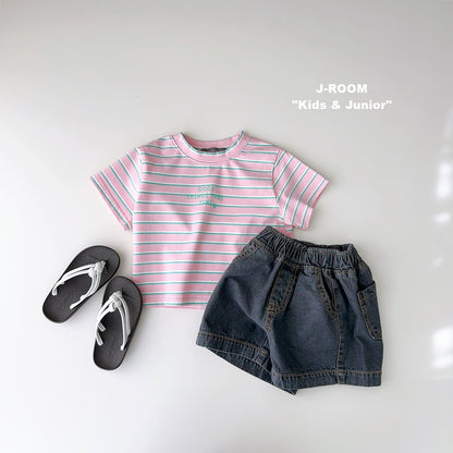 Stripe Crop T-shirt