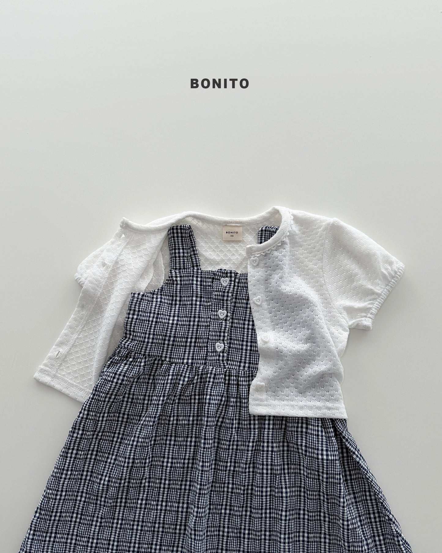 Eyelet Short-sleeve Cardigan