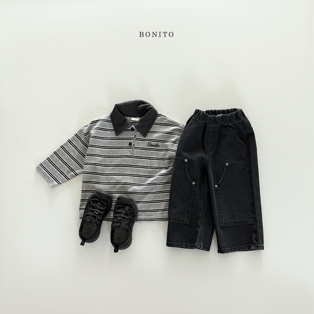 Stripe Collared T-shirt