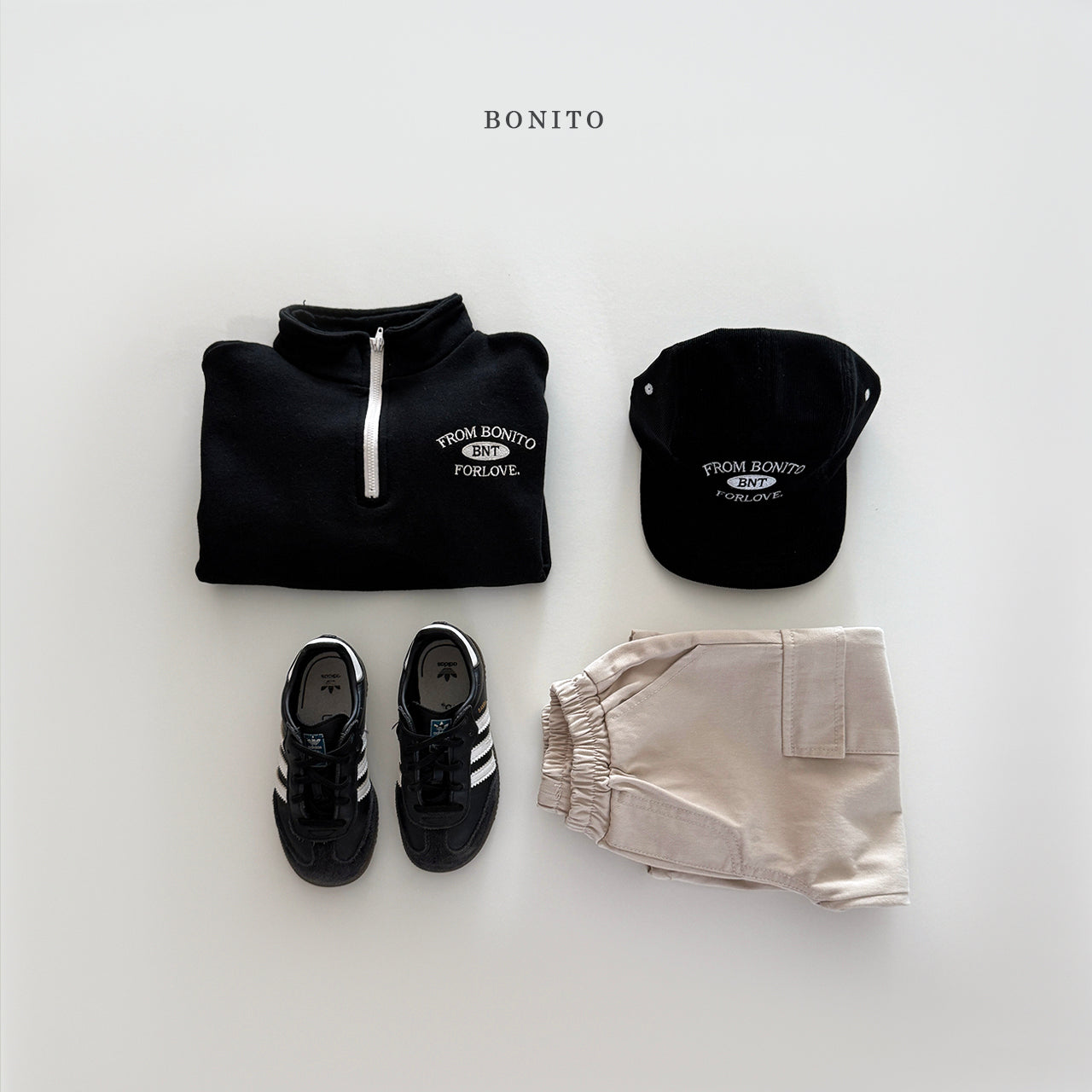 "From" Half Zip-up Sweatshirt