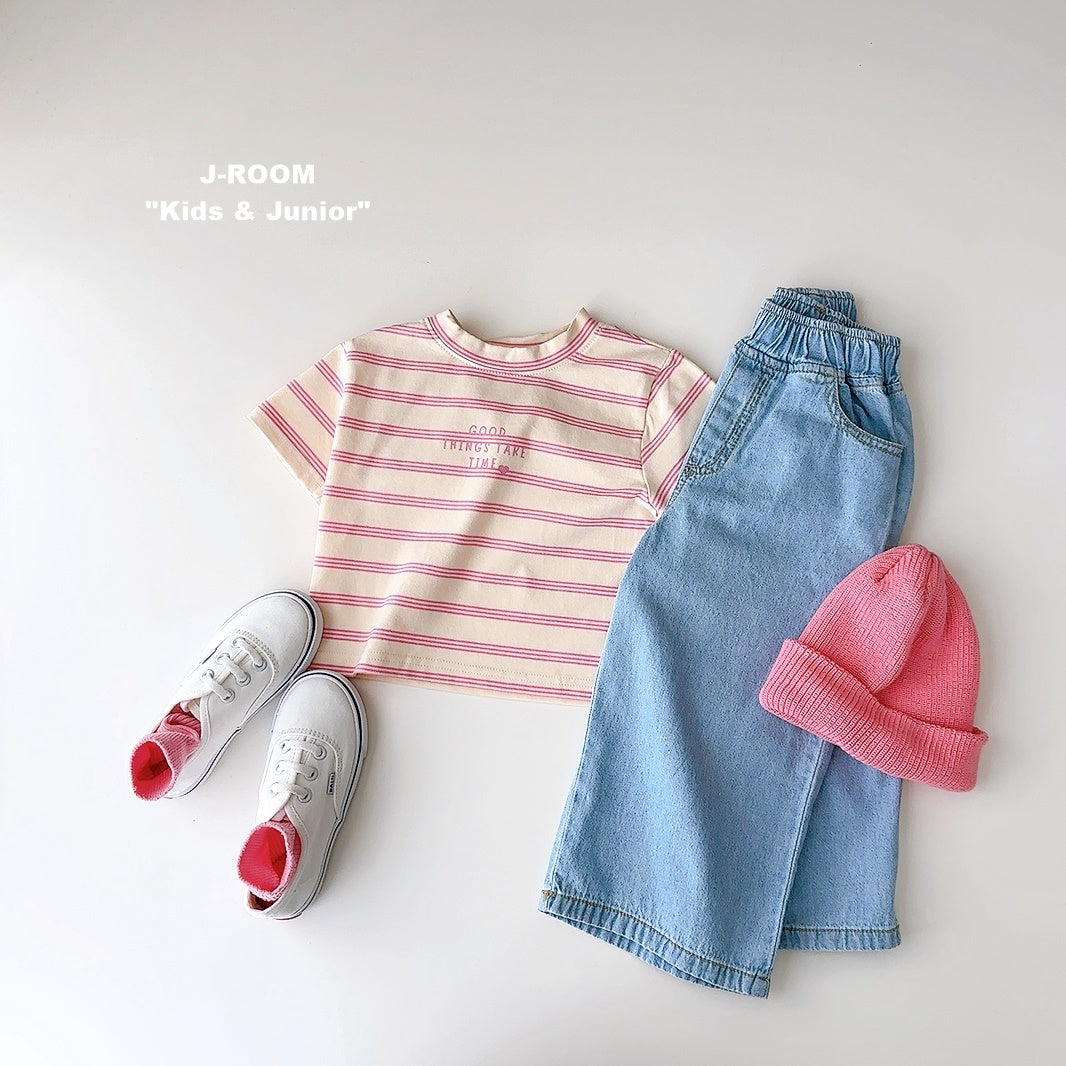 Stripe Crop T-shirt