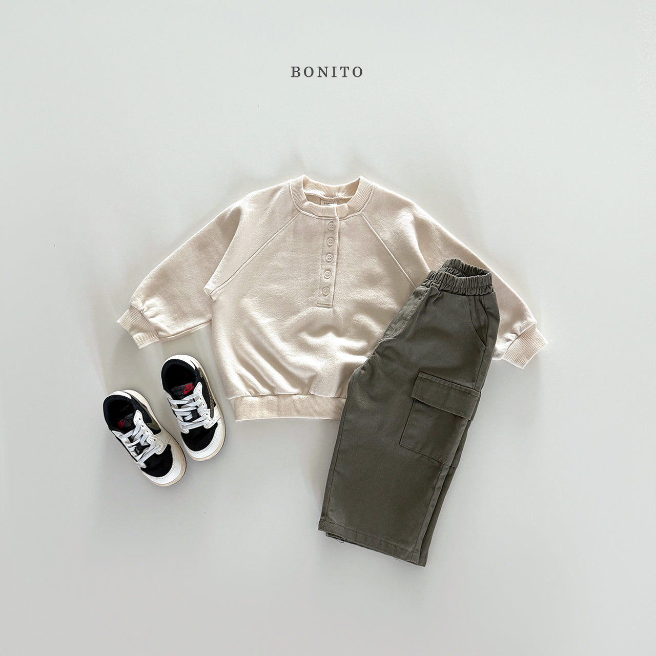 Henley Raglan Sweatshirt