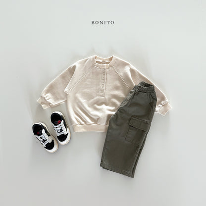 Henley Raglan Sweatshirt