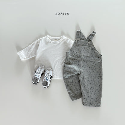 Denim Flower Overall