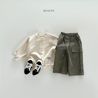 Henley Raglan Sweatshirt
