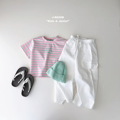 Stripe Crop T-shirt