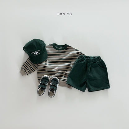 Stripe Color Sweatshirt
