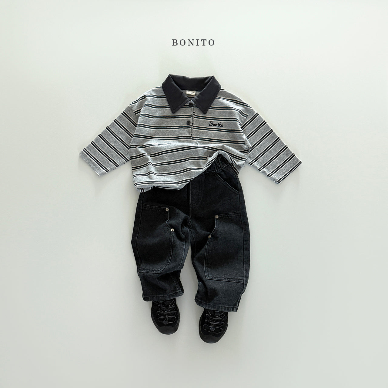 Stripe Collared T-shirt