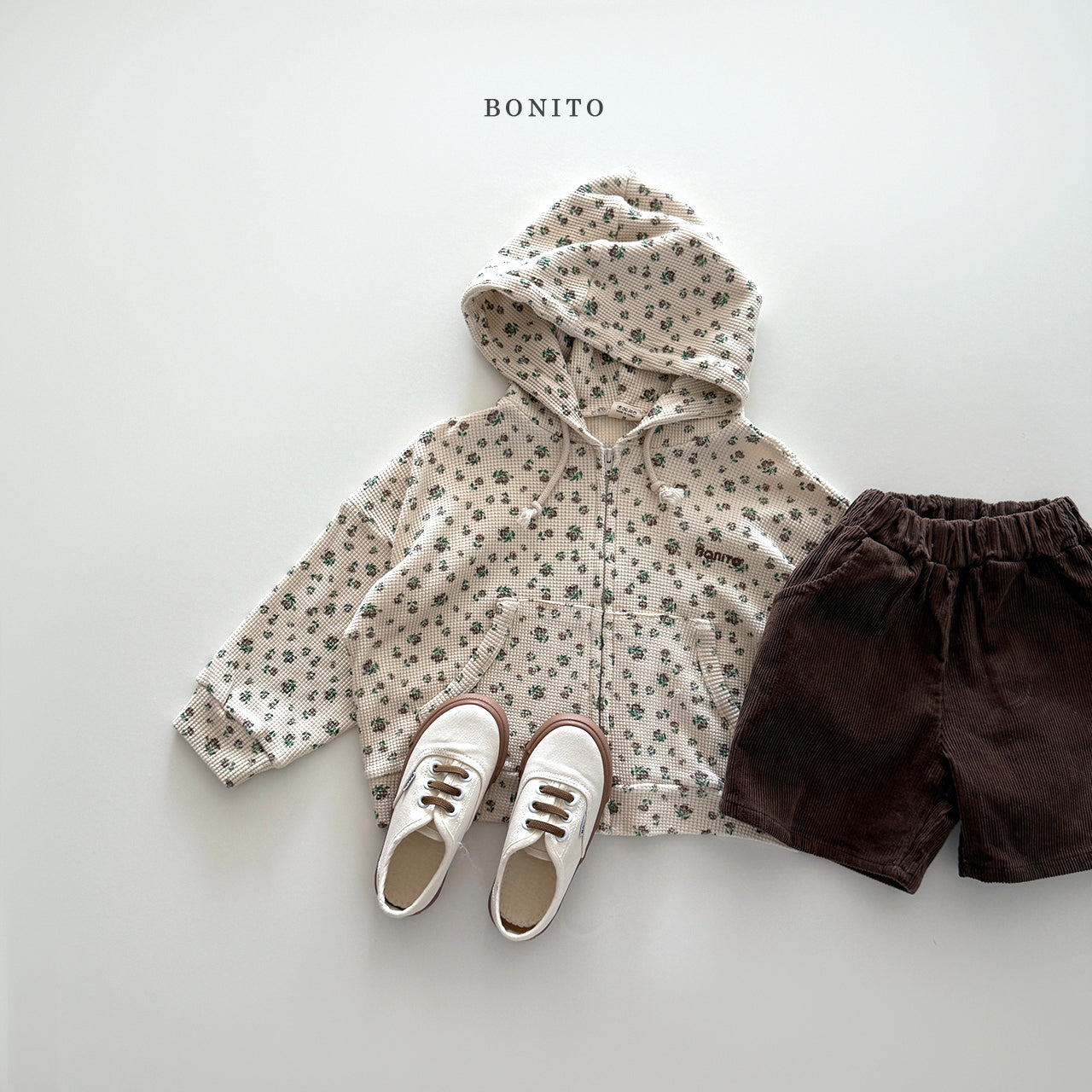 Waffle Zip-up Hoodie