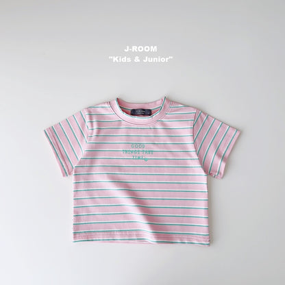 Stripe Crop T-shirt
