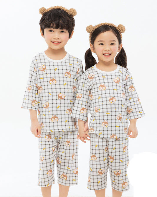 Check Daram 3/4 Sleeve Modal PJ Set