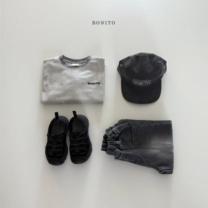 Line Brushed Denim Pants