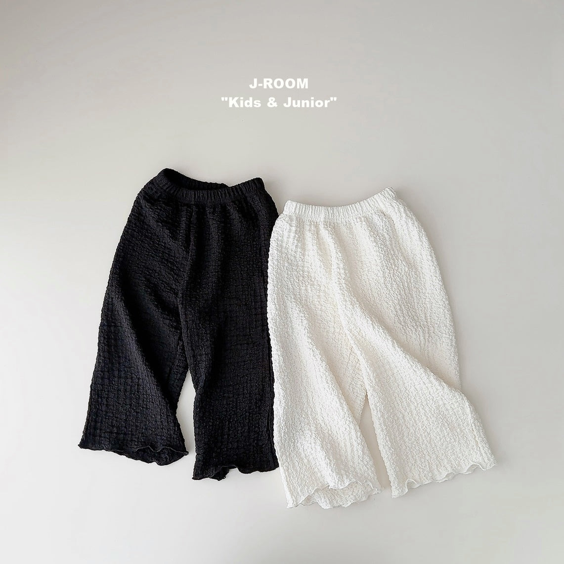Textured Wide Pants