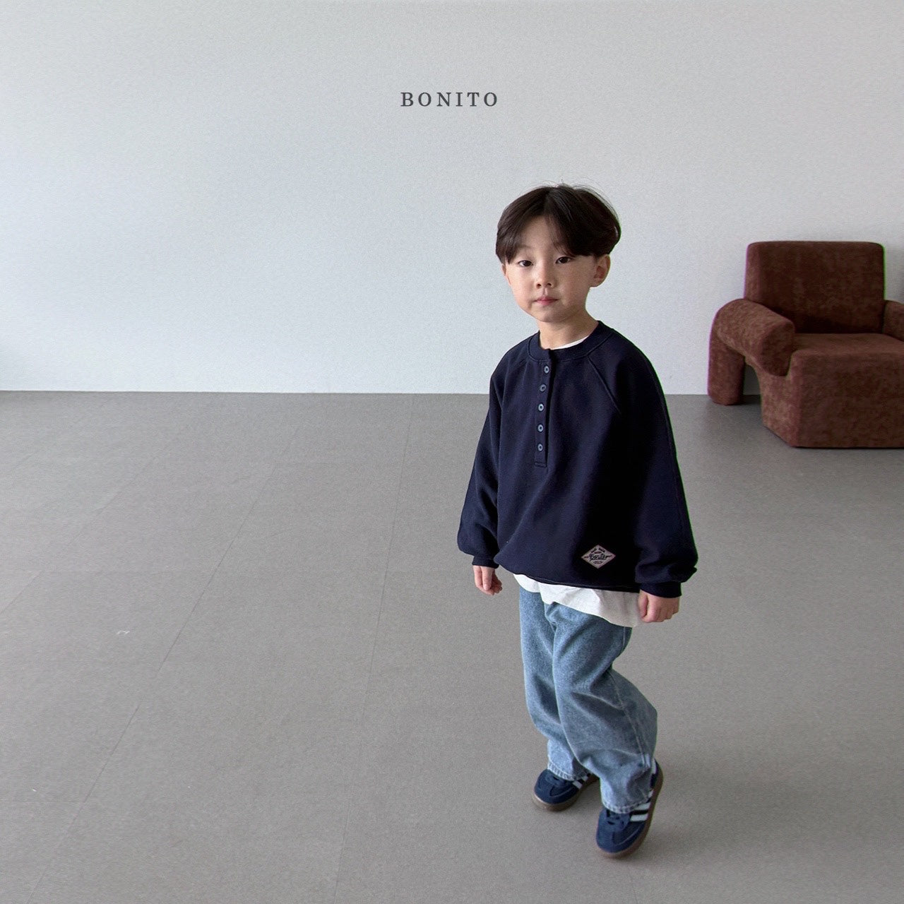 Henley Raglan Sweatshirt