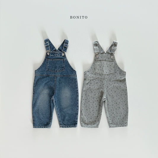 Denim Flower Overall